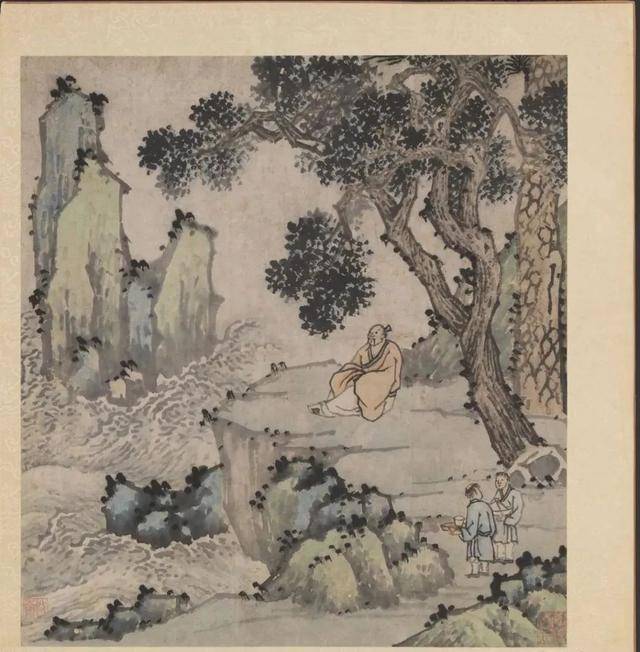 沈周《摹古图册》 历代国画 第23张