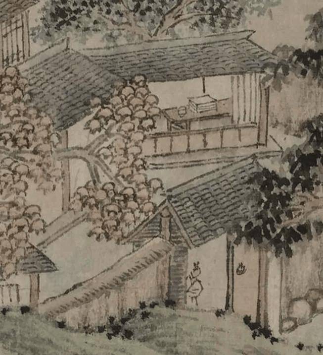 沈周《采菱图卷》 历代国画 第5张