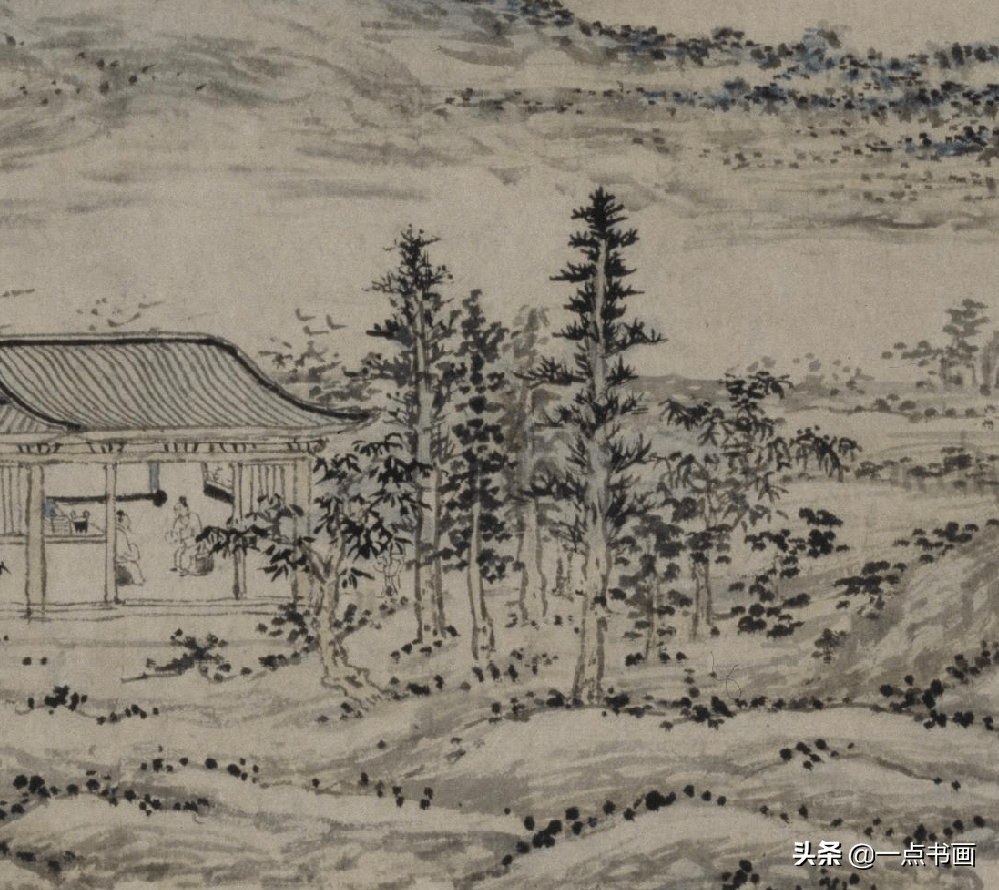朱德润《秀野轩图》卷 历代国画 第14张