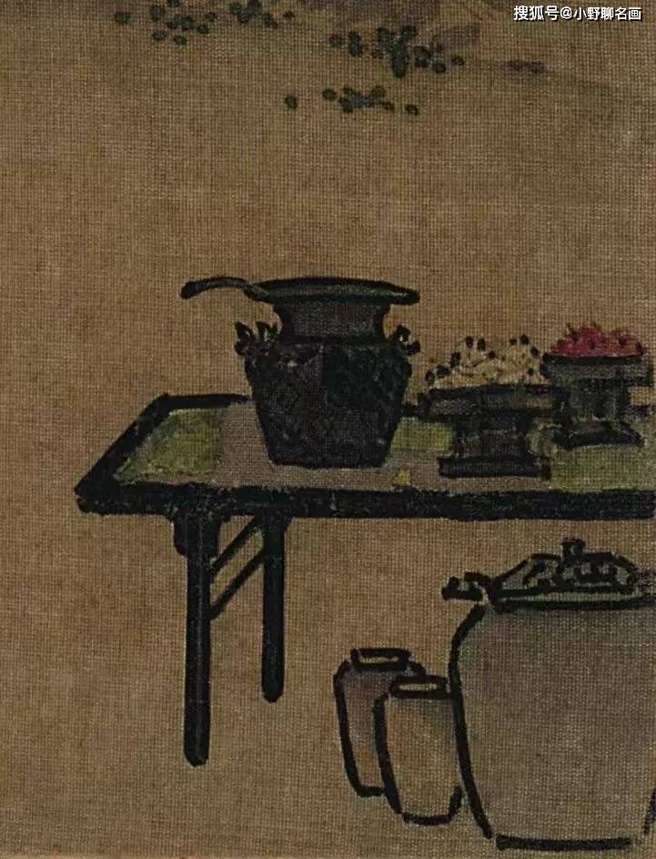 马远《月下把杯图》 历代国画 第4张