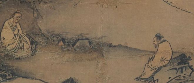 马远《梅间俊语图》 历代国画 第7张