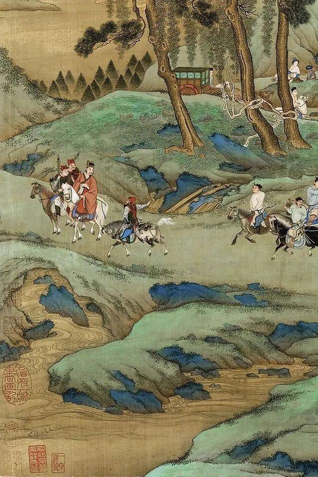 仇英《仿明皇幸蜀图》 历代国画 第5张