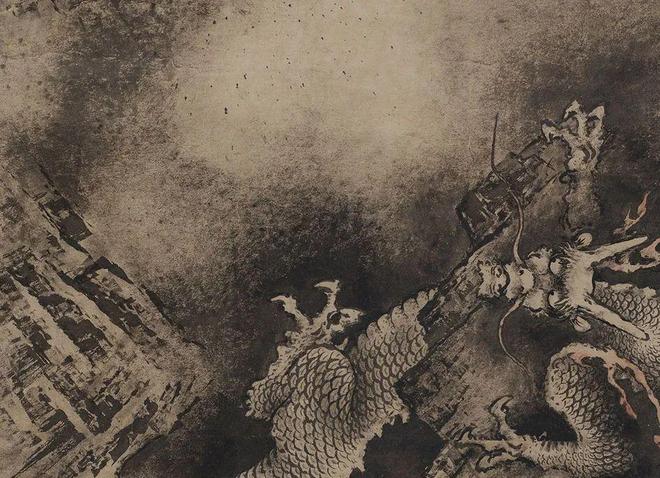 陈容绘《九龙图》 历代国画 第21张