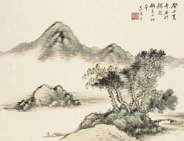顾沄《山水册》 历代国画 第14张