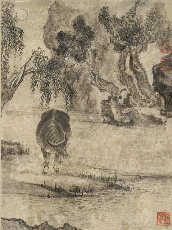 张穆《牧牛图册》 历代国画 第10张