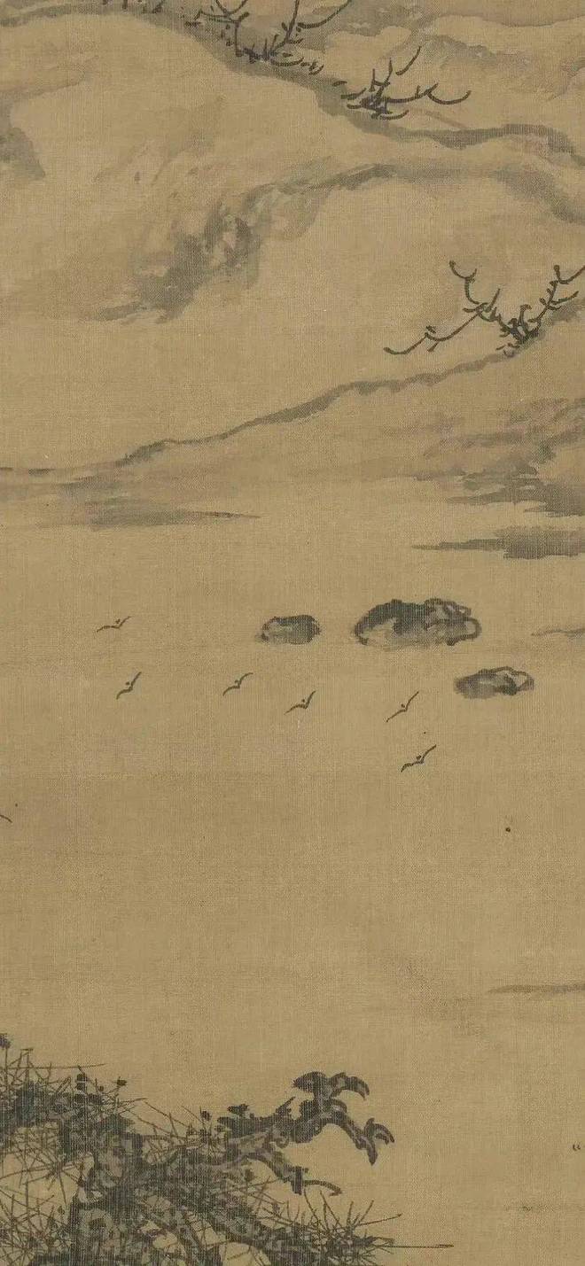 朱德润《林下鸣琴图》 历代国画 第9张