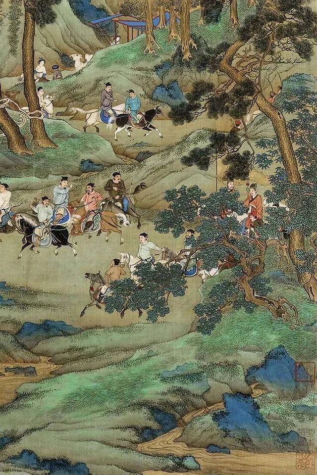 仇英《仿明皇幸蜀图》 历代国画 第6张