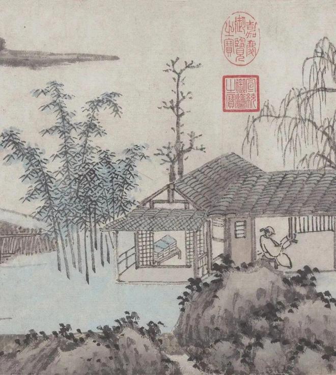 沈周《青园图卷》 历代国画 第3张
