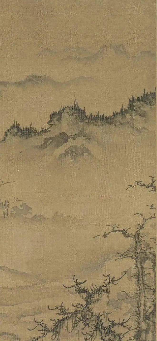 朱德润《林下鸣琴图》 历代国画 第11张