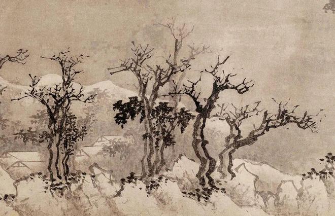 蒋嵩《冬雪图》 历代国画 第10张