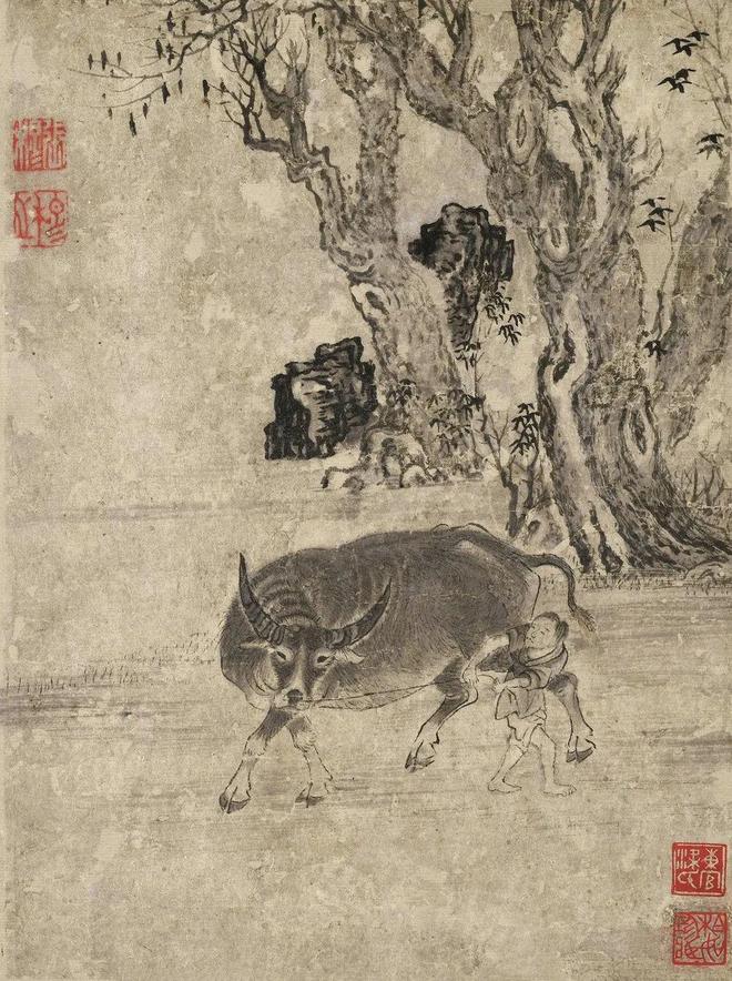 张穆《牧牛图册》 历代国画 第2张