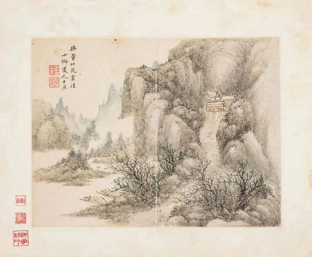 方士庶《仿古山水册》 历代国画 第11张