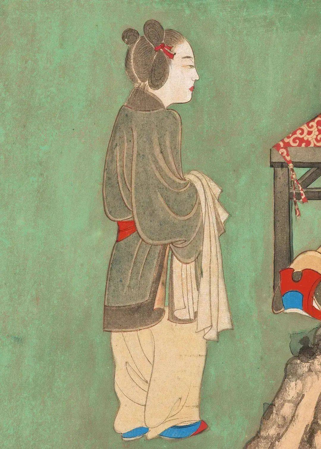 张大千 《松下高士文会图》 历代国画 第7张