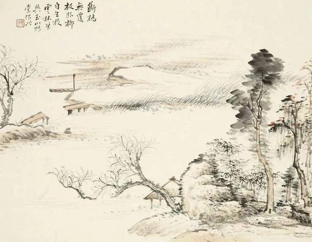 顾沄《山水册》 历代国画 第6张
