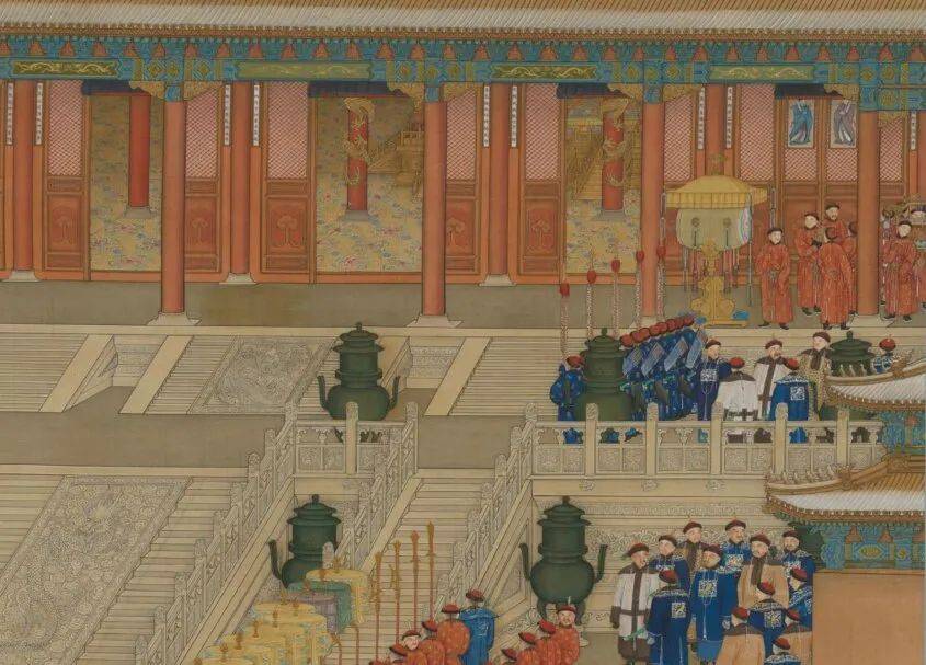 清代 《万国来朝图》 历代国画 第1张