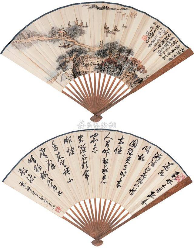 钱松喦山水画 历代国画 第18张