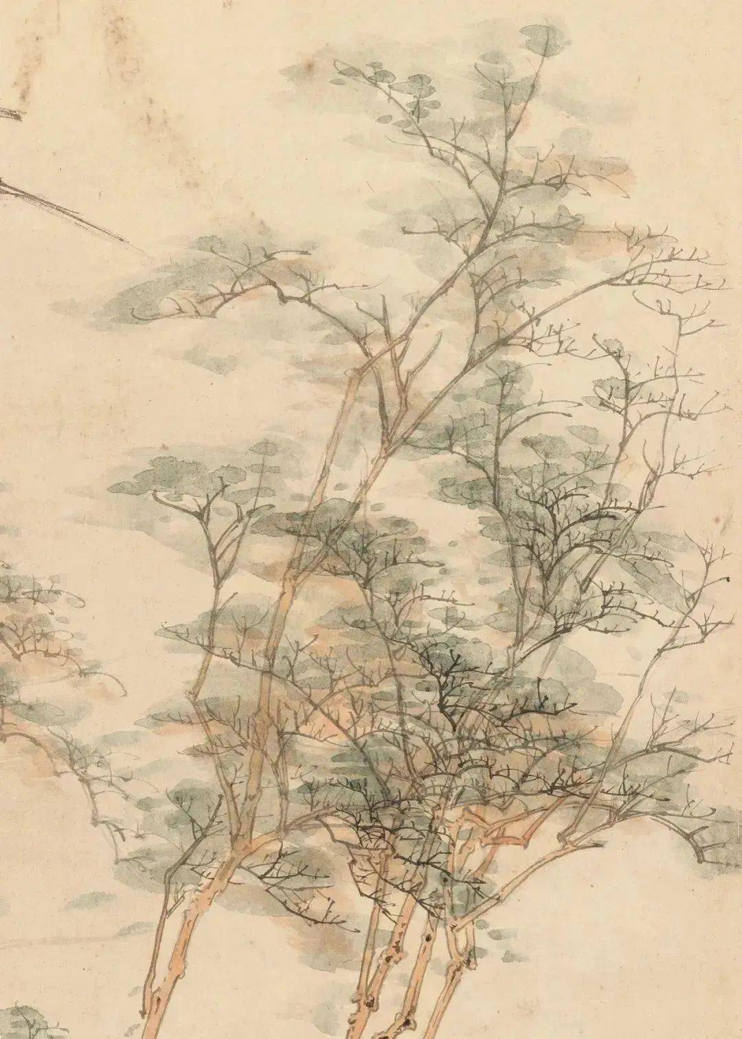 张大千 《松下高士文会图》 历代国画 第13张