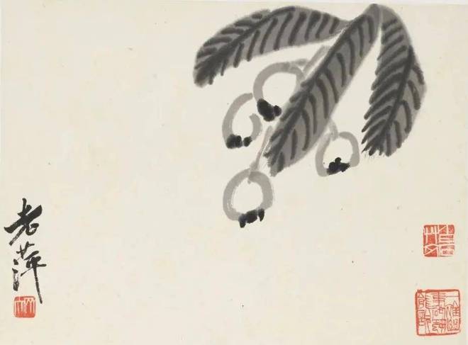 齐白石《衰泥爪花卉册》 历代国画 第11张