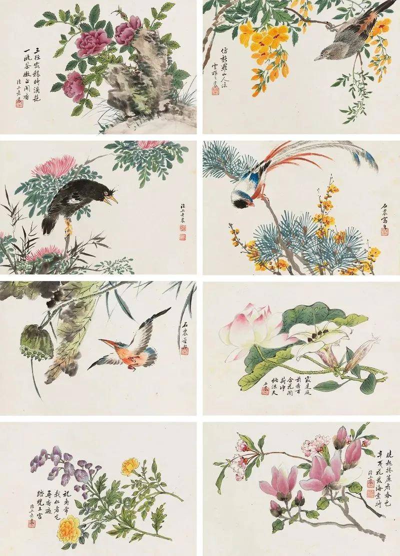 董棨《花鸟册》 历代国画 第1张