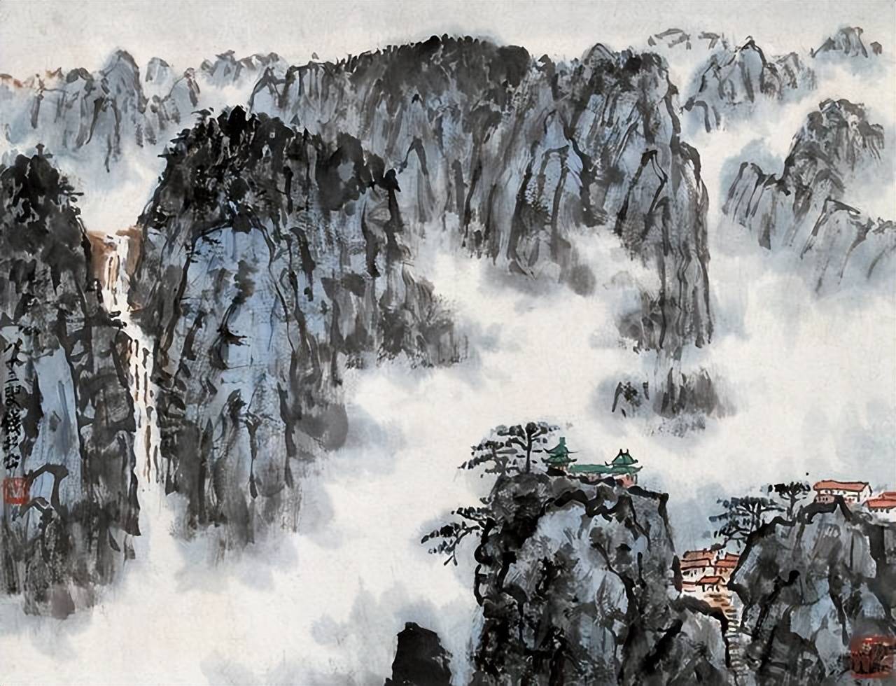 钱松喦山水画 历代国画 第15张