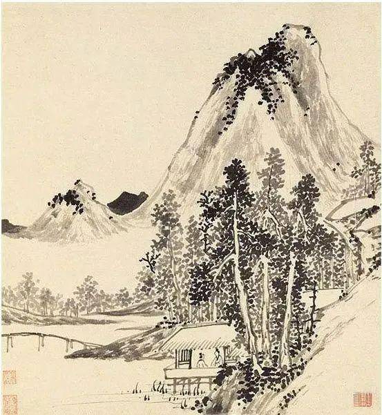 王綦《山水田园册》 历代国画 第7张