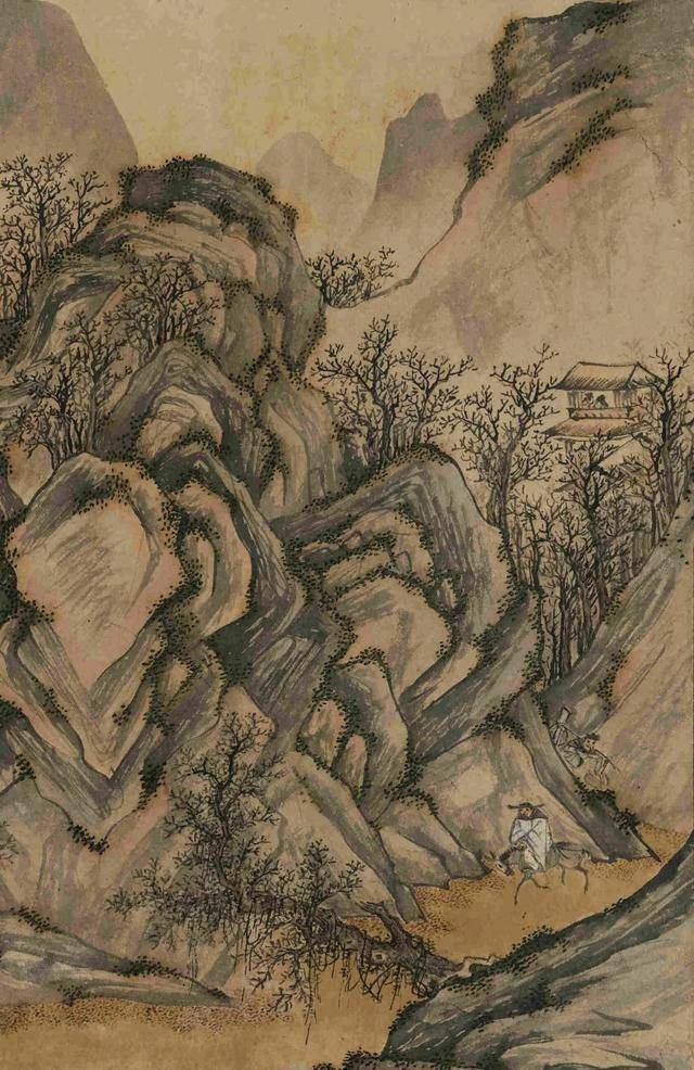 陈焕《枫野寒林图》 历代国画 第4张