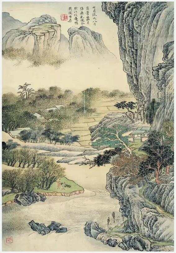 王翚《豳风诗意图册》 历代国画 第3张