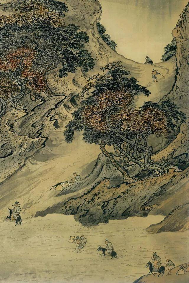 袁江《秋涉图》 历代国画 第4张