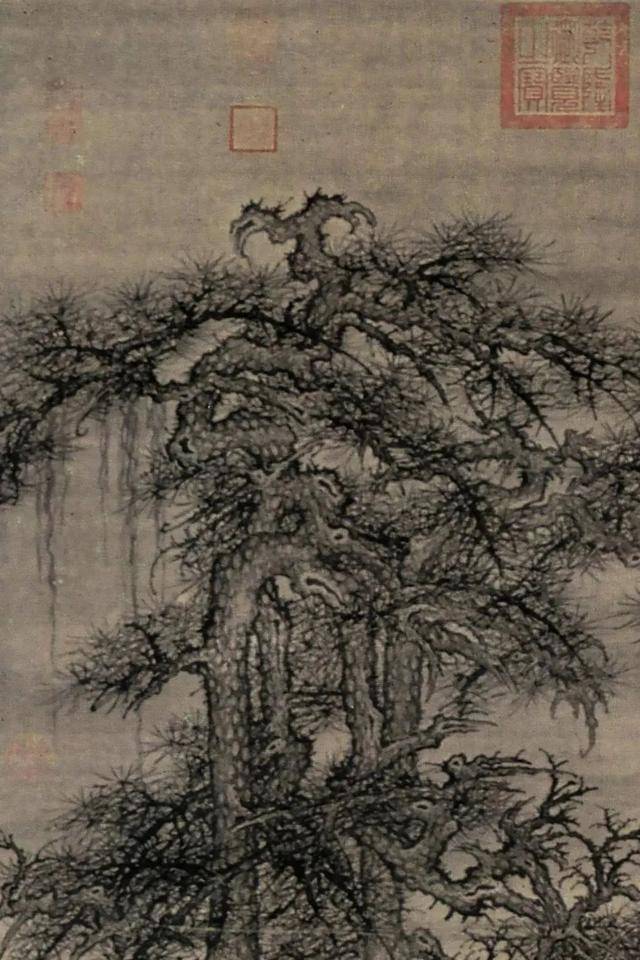 李成《寒林平野图》 历代国画 第3张