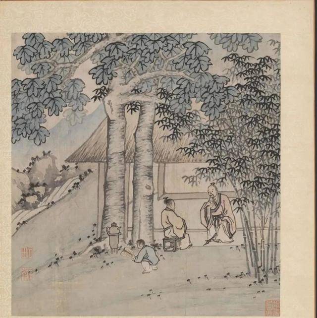 沈周《摹古图册》 历代国画 第26张