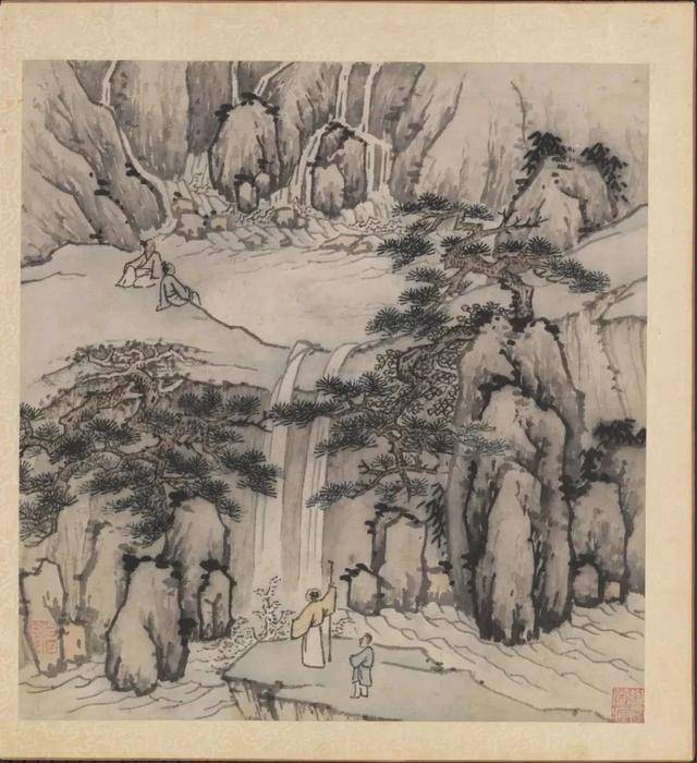 沈周《摹古图册》 历代国画 第8张