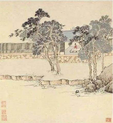 王綦《山水田园册》 历代国画 第5张