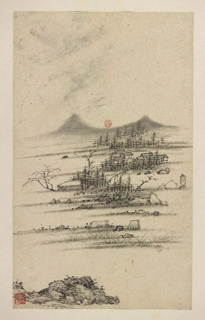 弘仁《丰溪山水册》 历代国画 第3张