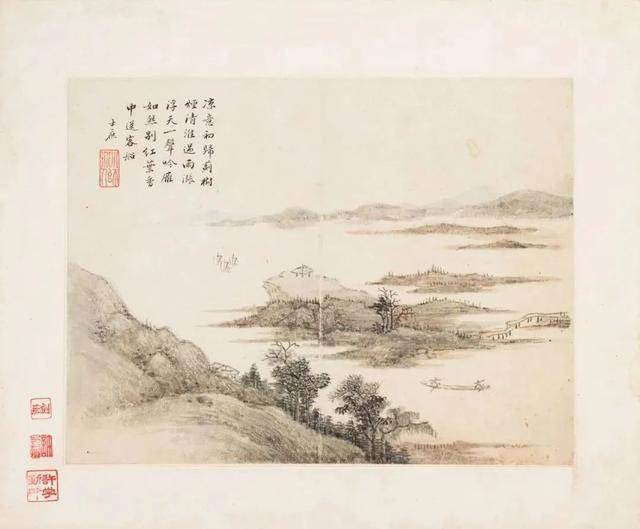 方士庶《仿古山水册》 历代国画 第6张