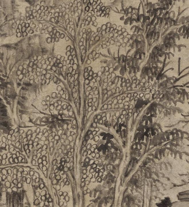 王时敏《丛林曲调图》 历代国画 第7张