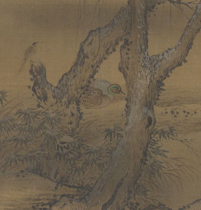 许道宁《枯木溪禽图》 历代国画 第6张