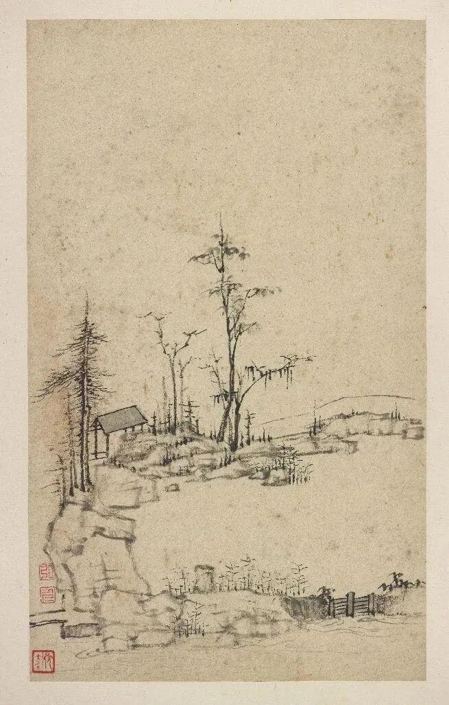 弘仁《丰溪山水册》 历代国画 第7张