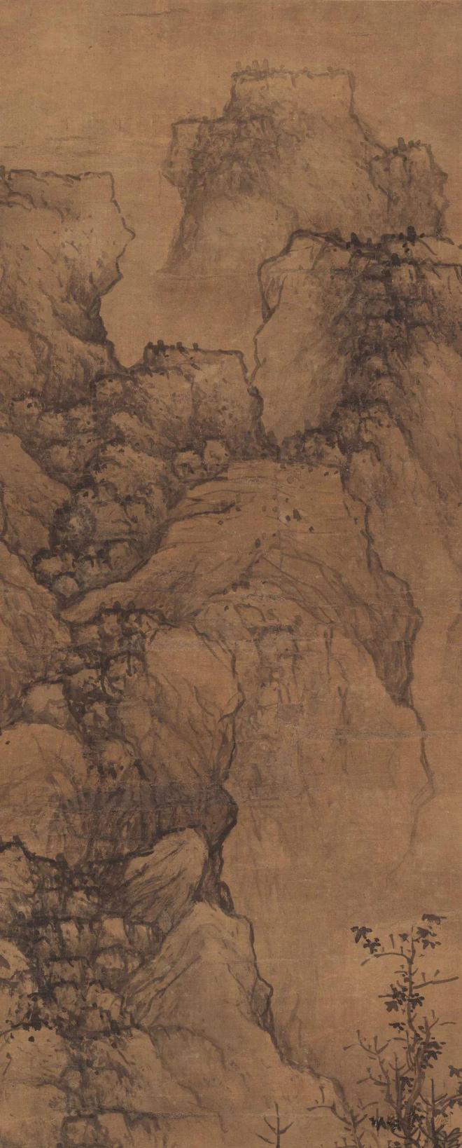 蓝瑛《云壑高逸图》 历代国画 第8张