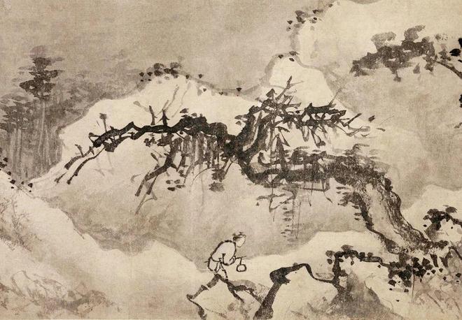 蒋嵩《冬雪图》 历代国画 第6张