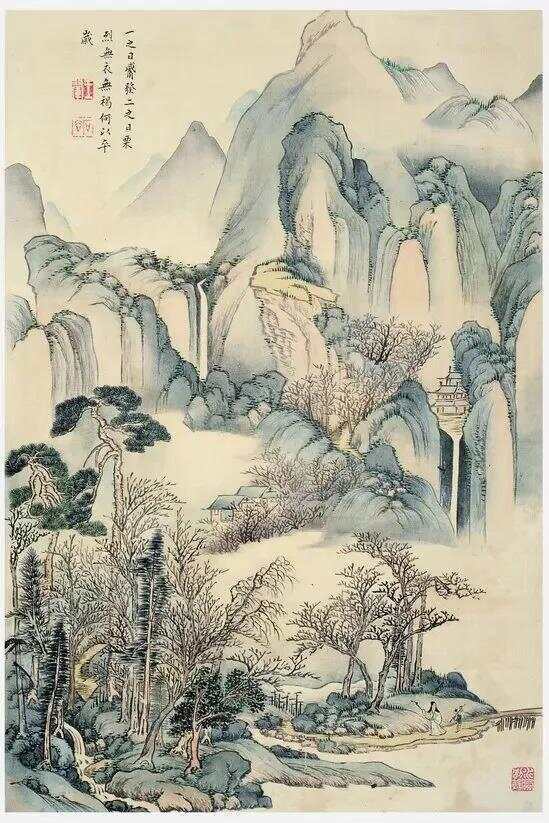 王翚《豳风诗意图册》 历代国画 第2张