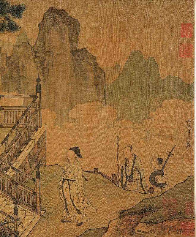 仇英《东溪雅集图》 历代国画 第2张