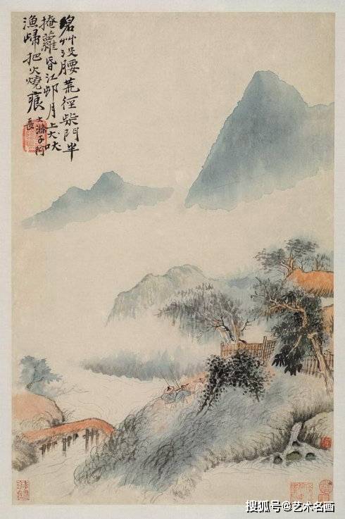 石涛《山水十二帧册》 历代国画 第2张