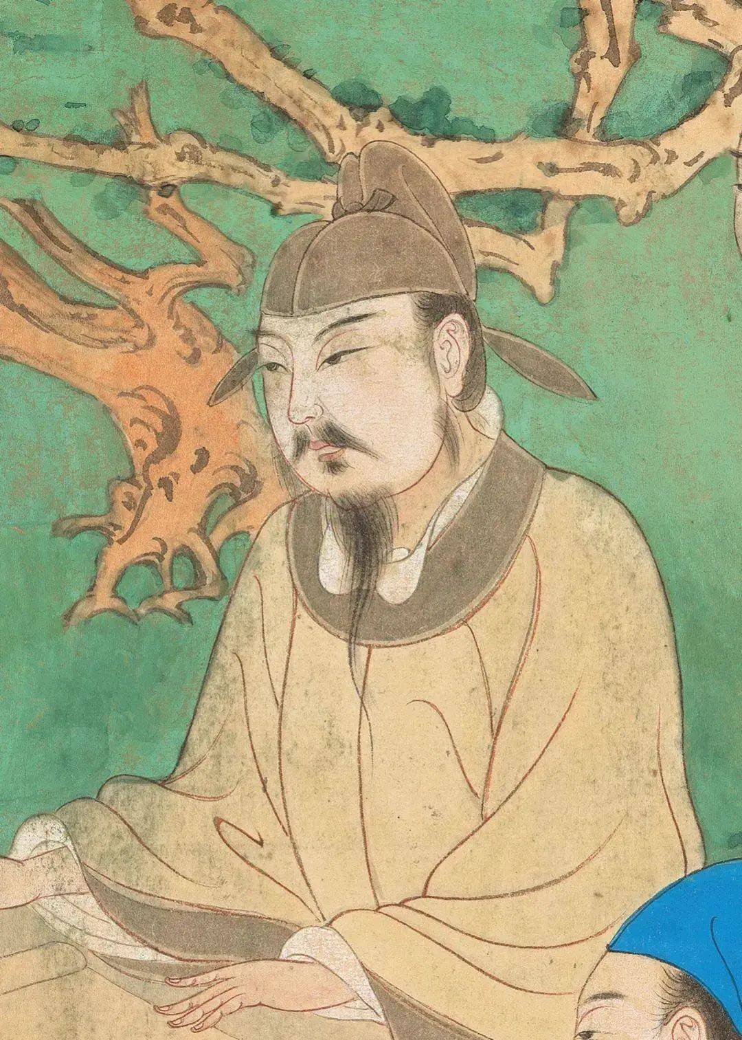 张大千 《松下高士文会图》 历代国画 第1张