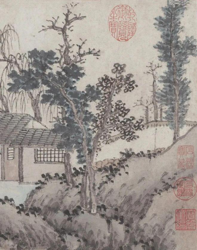 沈周《青园图卷》 历代国画 第4张