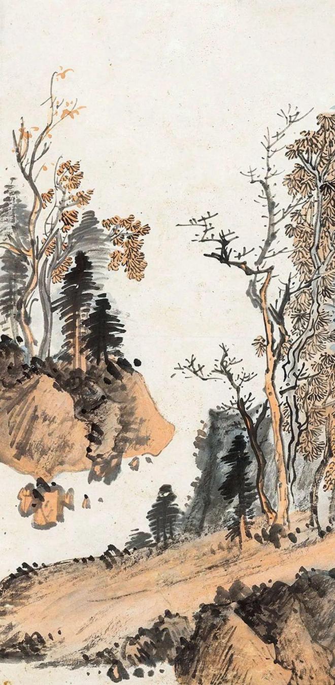 溥儒《西山詩意》 历代国画 第3张
