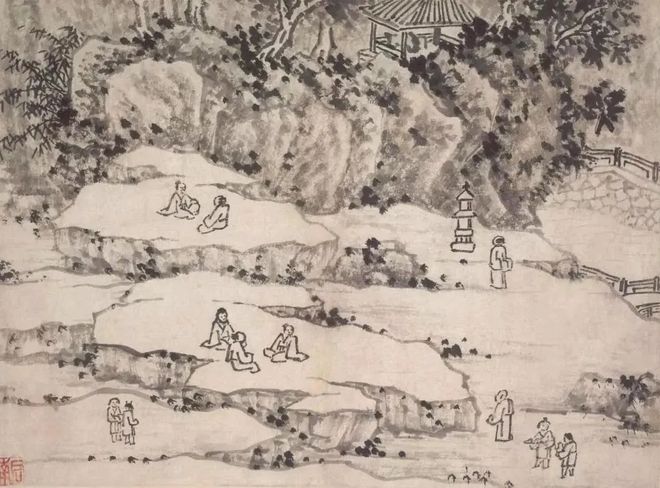 谢时臣《虎丘图》 历代国画 第18张