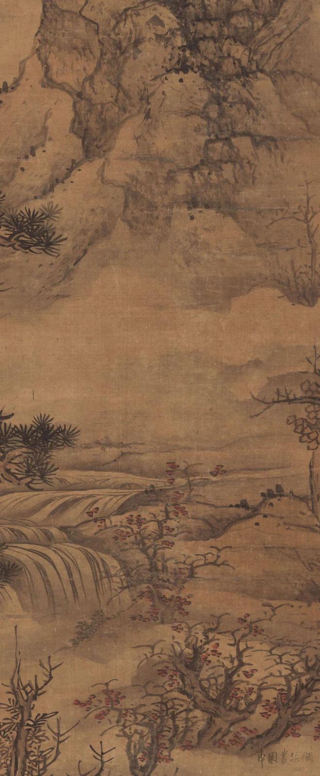 蓝瑛《云壑高逸图》 历代国画 第6张