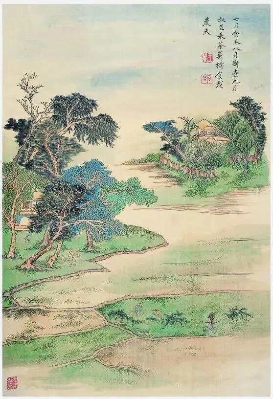 王翚《豳风诗意图册》 历代国画 第4张