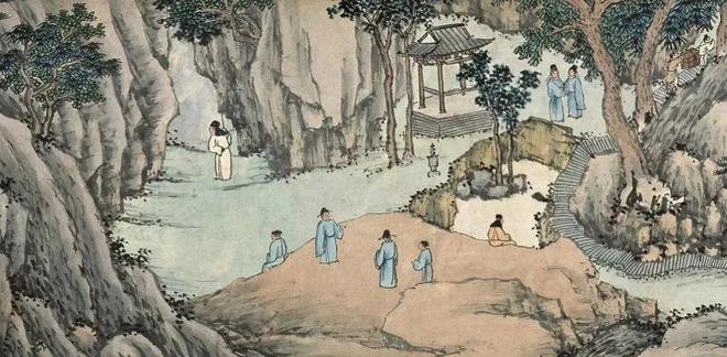谢时臣《虎丘图》 历代国画 第7张