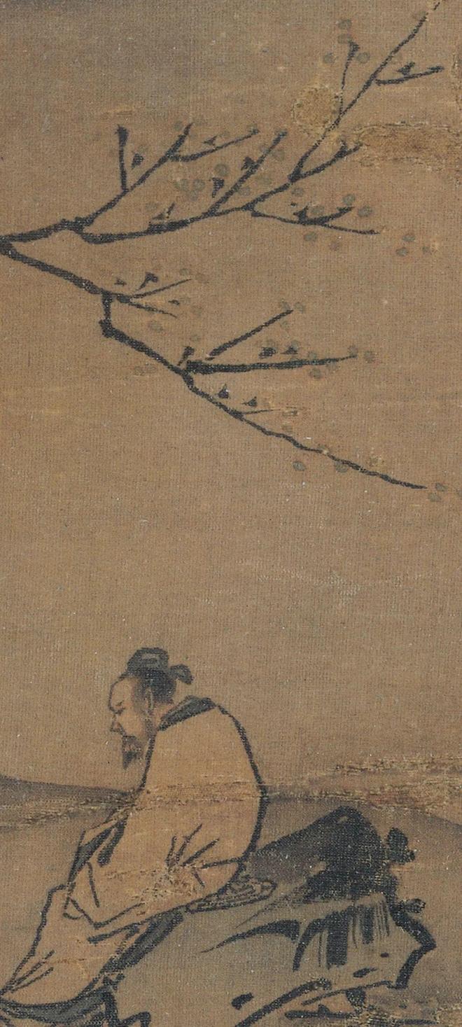 马远《梅间俊语图》 历代国画 第6张